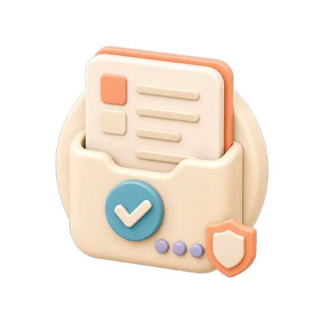 Soft silicone direct-hire document moving through a verified route