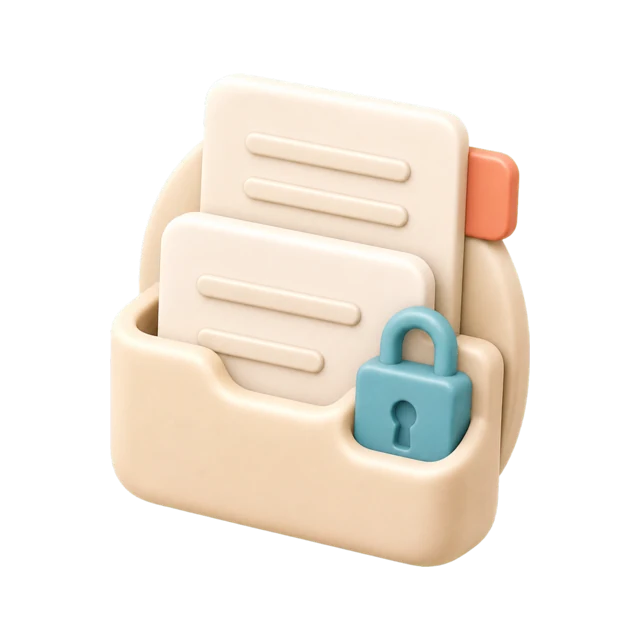 Soft silicone offline worksheets protected by a privacy lock